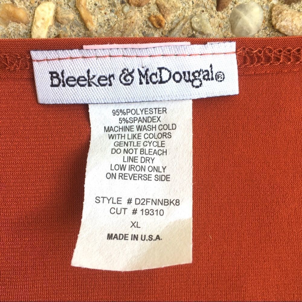 Bleeker & Mcdougal Rust Asymmetrical Cinched Hem … - image 2